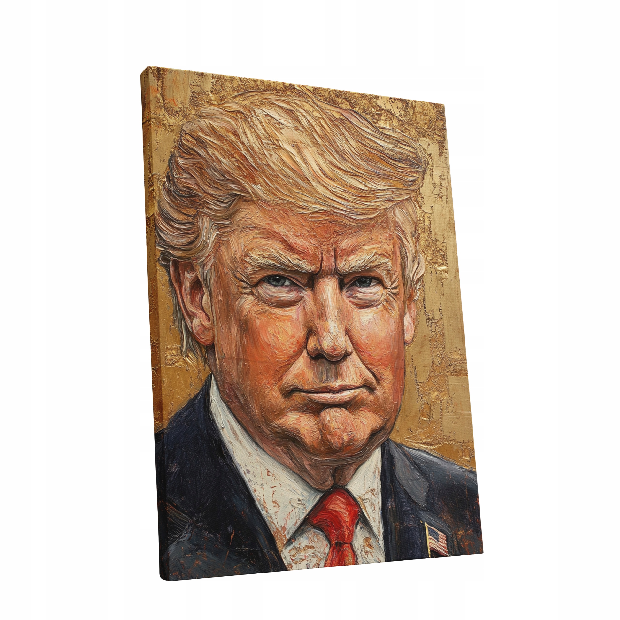 Obraz na plátně Portrét Donalda Trumpa v obývacím pokoji Trumpa dárek 75x100