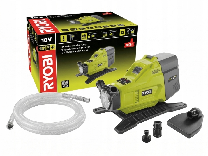 Akumulátorová vodná pumpa 18V One+ bez akumulátora a nabíjačky R18TP-0 Ryobi