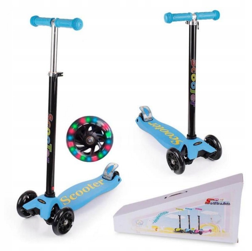 Hulajnoga trójkołowa balansowa regulowana led