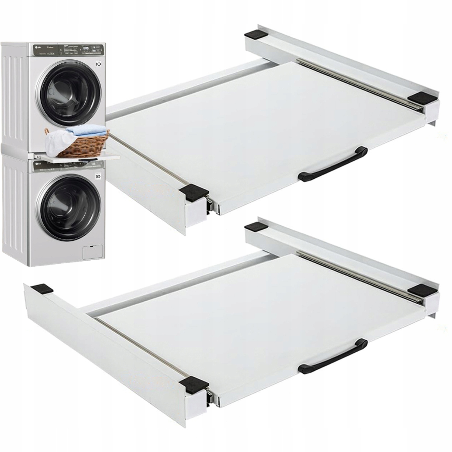Spojka Pračky Se Sušičkou, Rám Spojující Pračku A Sušičku S Pracovní Deskou 54 X 60 CM