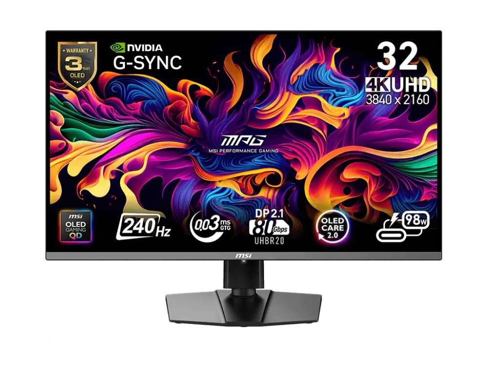 Msi Monitor Mpg 322URX Qd-oled 31.5/LED/FLAT/240Hz/Černý