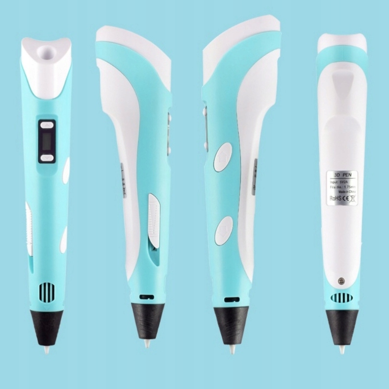 NIEBIESKI DŁUGOPIS 3D PEN DLA DZIECI DRUKARKA DUŻY ZESTAW + WKŁADY 200 M EAN (GTIN) 5905155749673