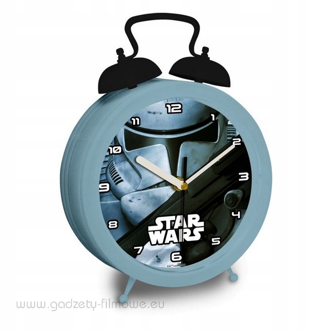 DUŻY zegar Star Wars SZTURMOWIEC wys.29cm + GRATIS tablica sychościeralna