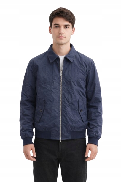 Selected Homme Modrá Bomber Bunda S Bavlnou A Zipem XL N1D