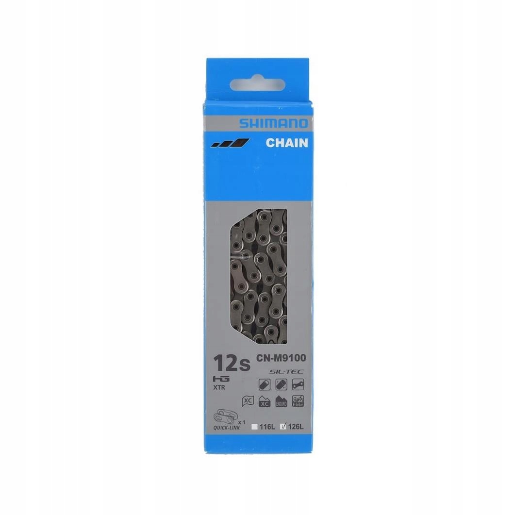 Łańcuch Shimano Xtr CN-M9100 12s 126 Ogniw Spinka Oryginał Box