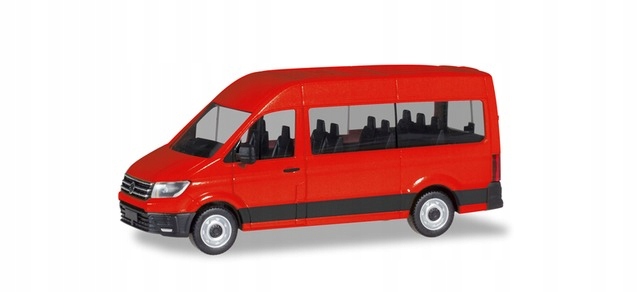 Herpa 094252 Vw Crafter Bus červená