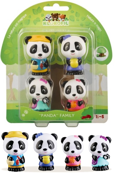 Figurines Klorofil Family Panda Toy