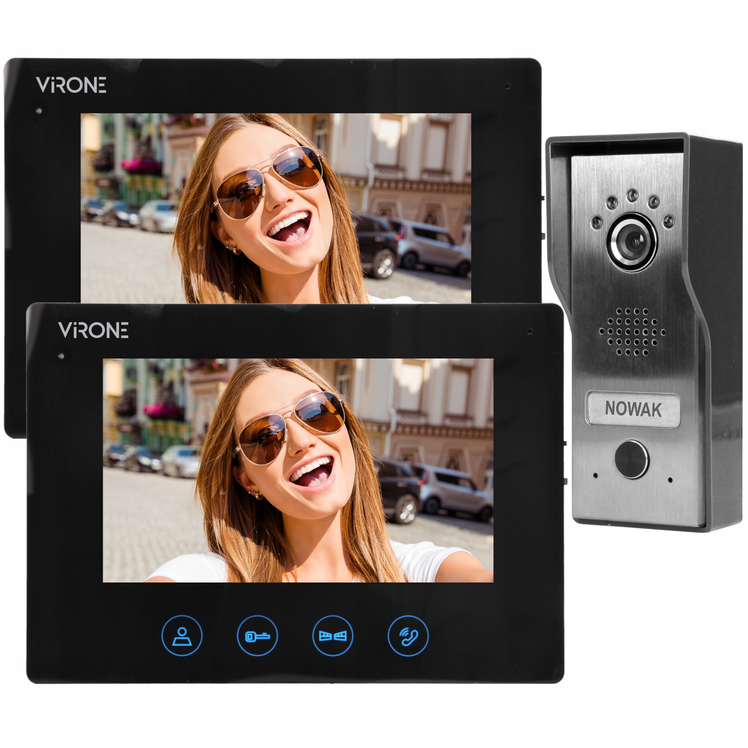 

Wideo Videodomofon Wideodomofon Interkom 2MONITORY