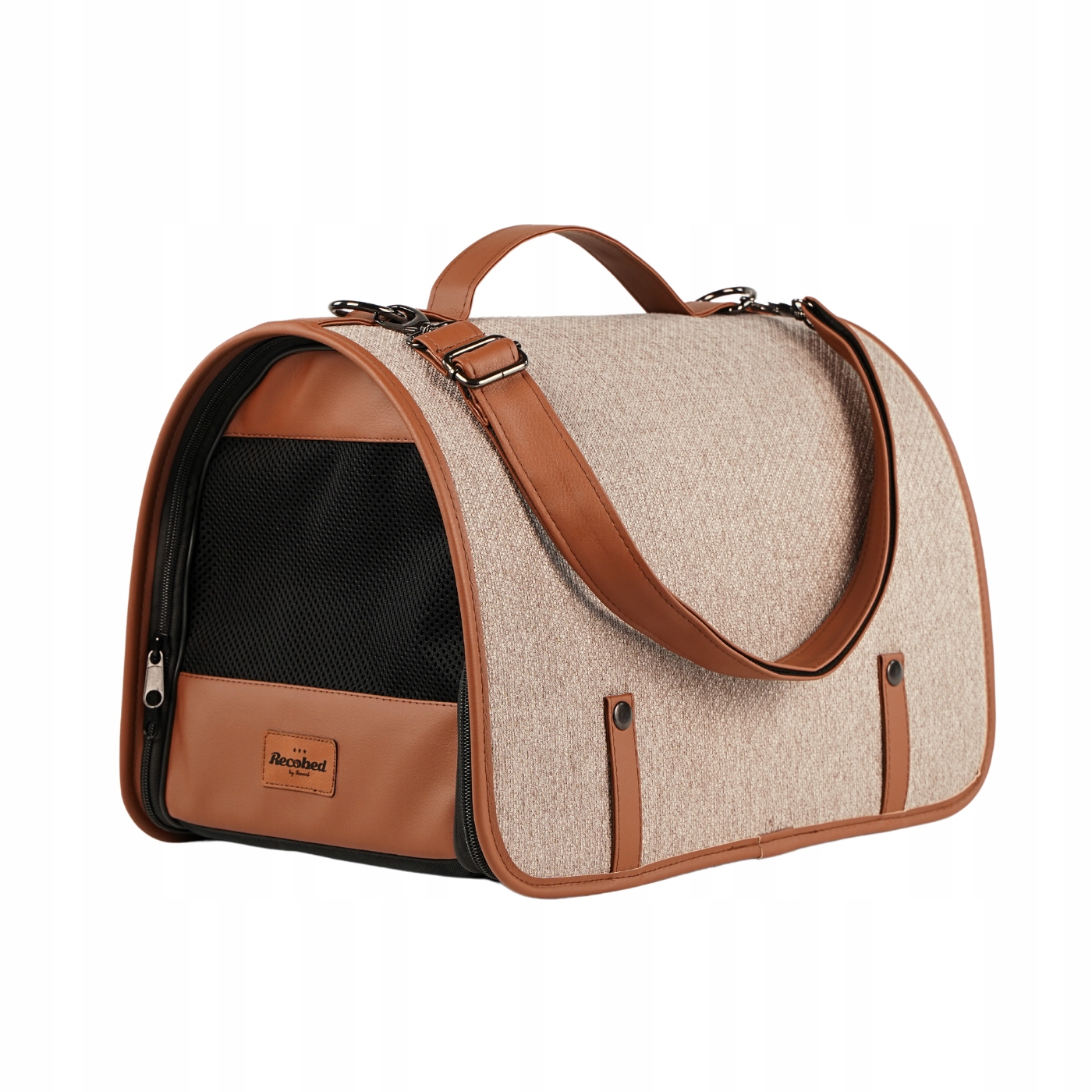 Levně Přepravka pro psa Recobed béžovo-hnědá univerzální 42 cm x 28 cm 95 cm