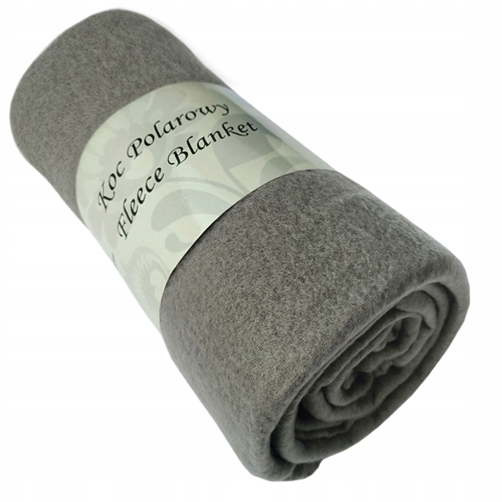 

Koc Polarowy 130x160 Pled Narzuta Szary