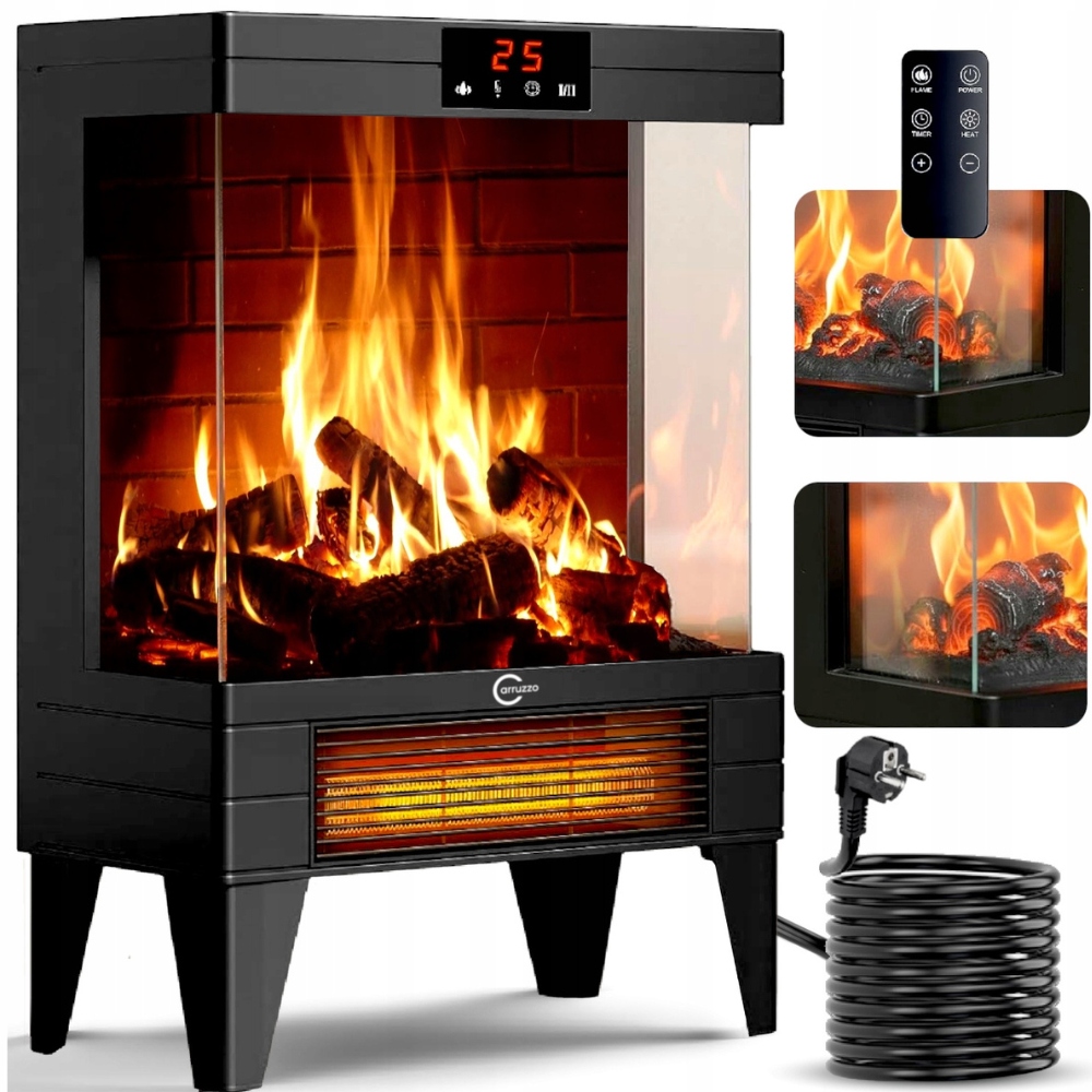 Fantastický elektrický Ohřívač Komienek regulovatelný domácí Farelka