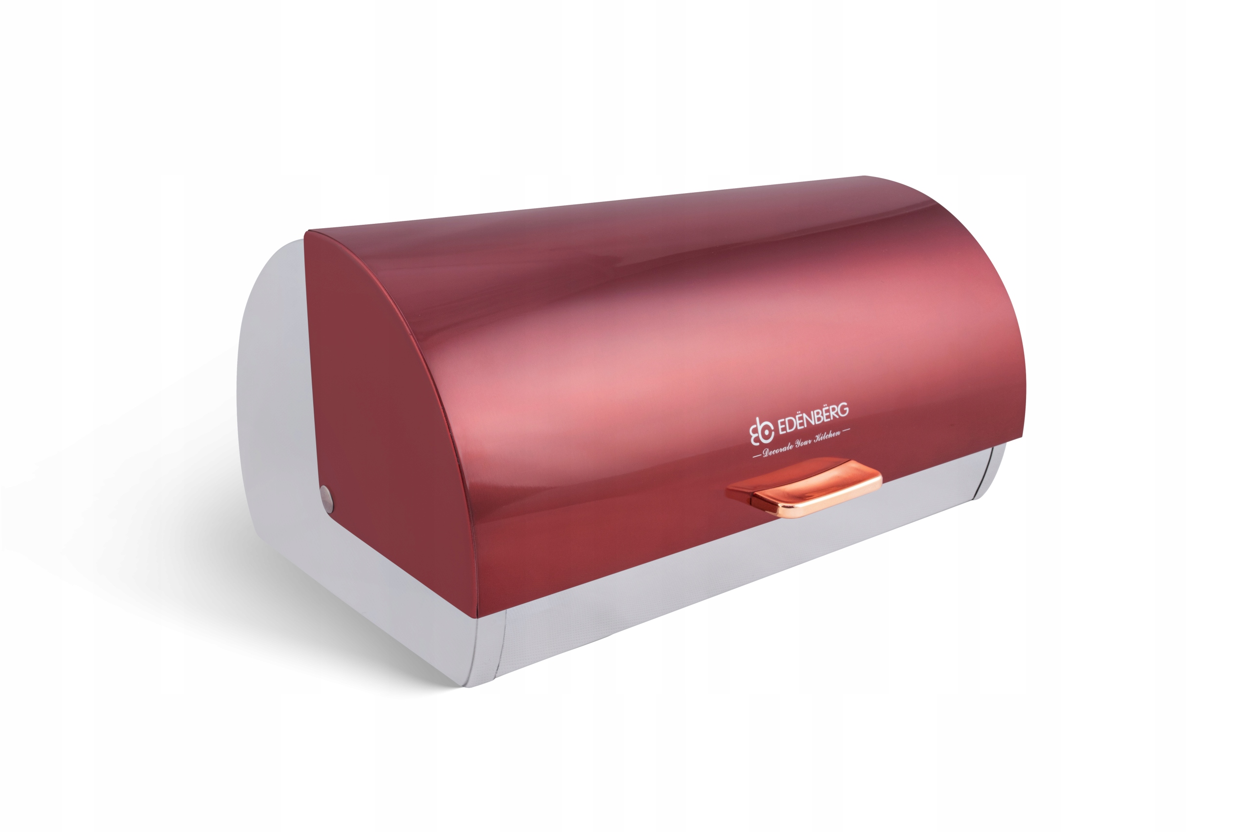NOWOCZESNY CHLEBAK metalowy czerwony EDENBERG EB 114 - PROMOCJA Marka Edenberg
