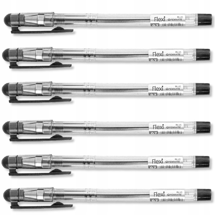

Długopis 0,7 mm Czarny Penmate Flexi 6szt