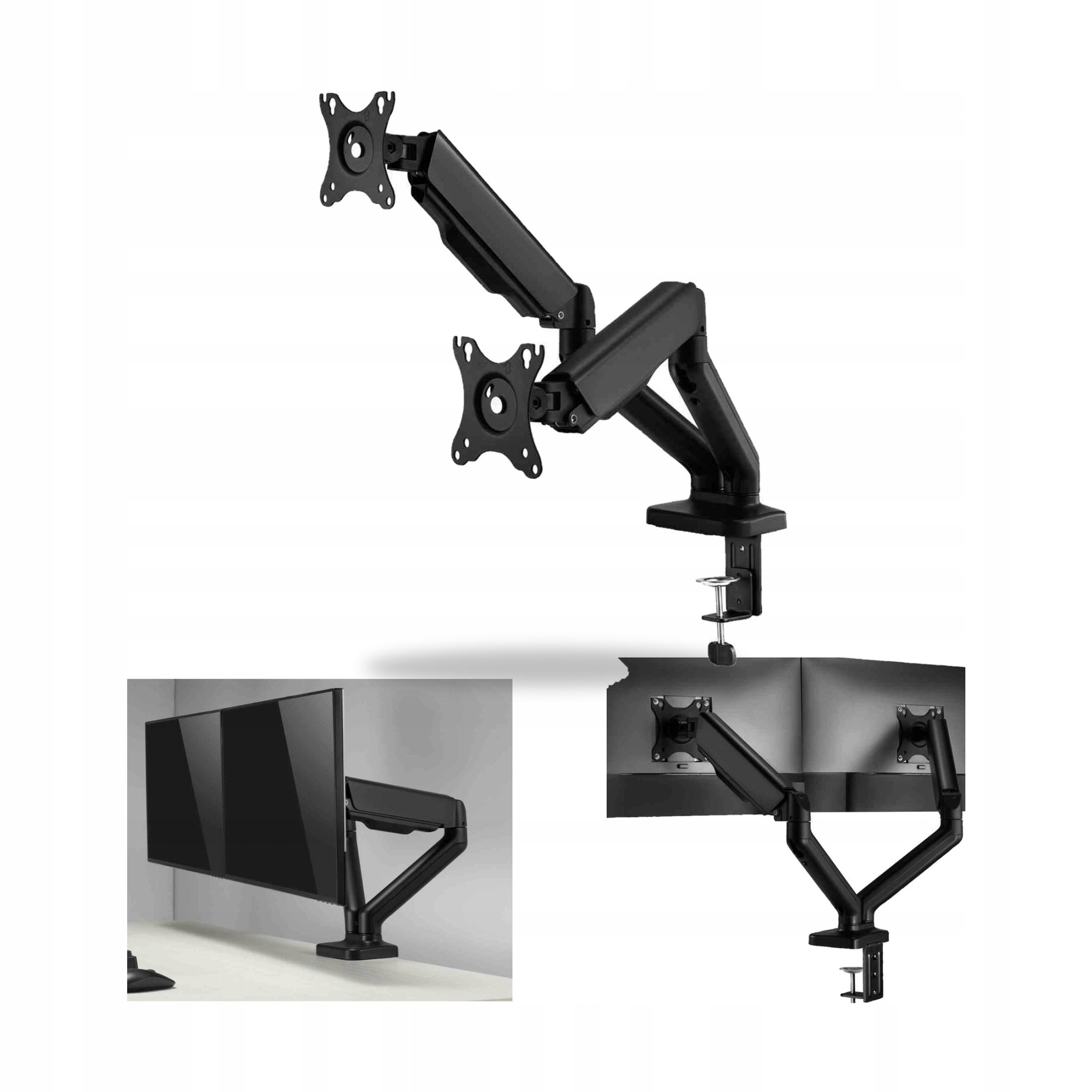 Držák pro dva monitory Lvnsystem M2 Pro Vesa 75 100 2-9 kg