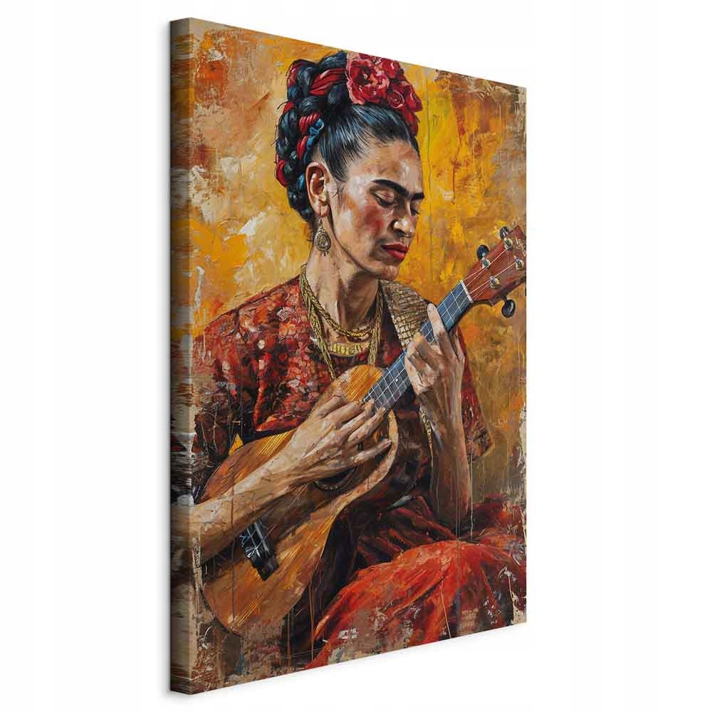 Frida Kahlo Žena Portrét Obraz Na Plátně Abstrakce Do Obývacího Pokoje 80x120