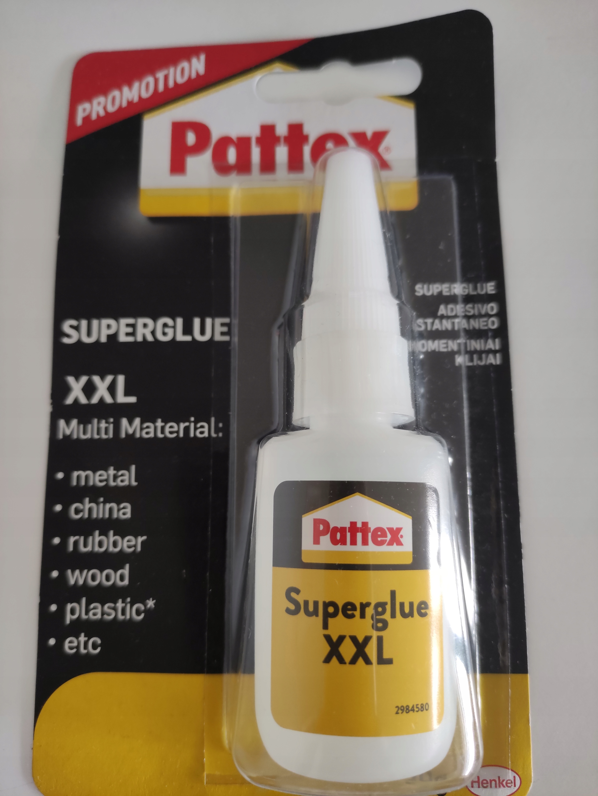 Pattex Superglue XXL 20gram
