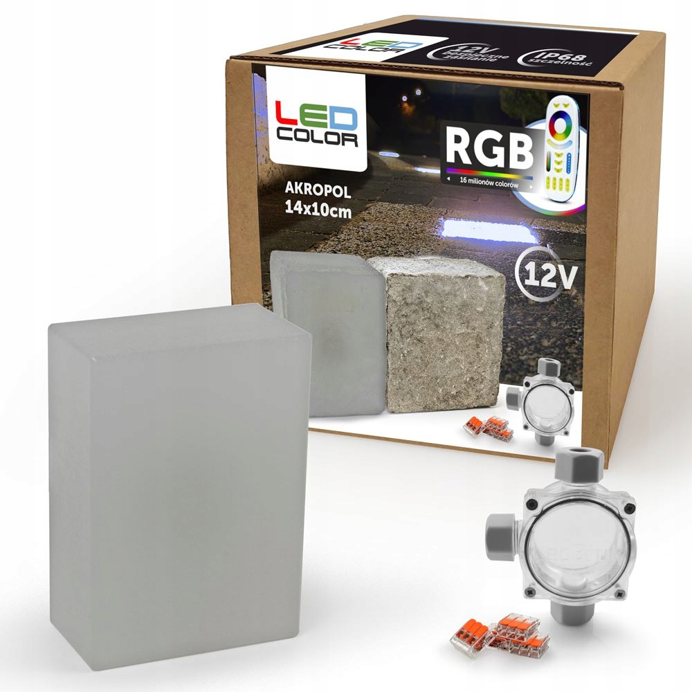 16x Świecąca Kostka Brukowa LED Akropol 14x10 RGB Rodzaj kostka brukowa