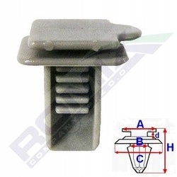 SPINKA UCHWYTU LUSTERKA 10SZT do FIAT Punto EAN (GTIN) 5907626800418