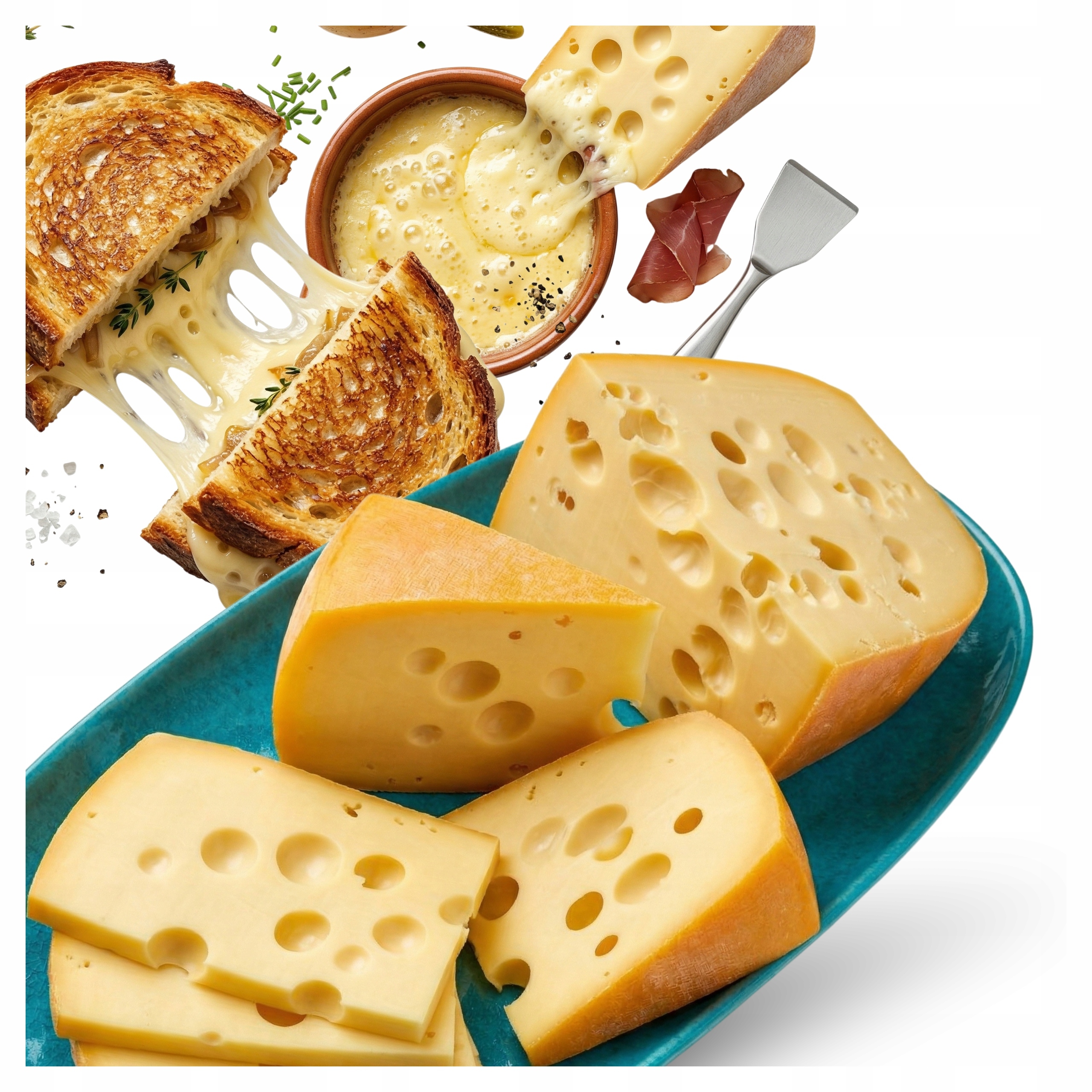 Veenland Maasdam 1 kg – Holenderski Ser z Dziurami Łagodny i Orzechowy