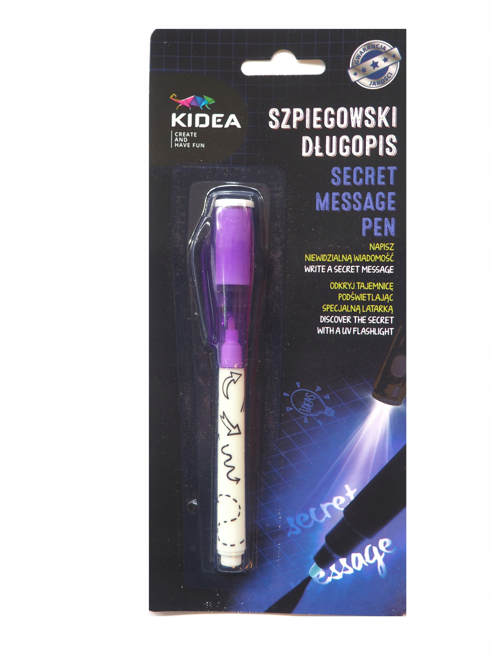 

Długopis Szpiegowski Kidea Z Lampą Uv Magiczny