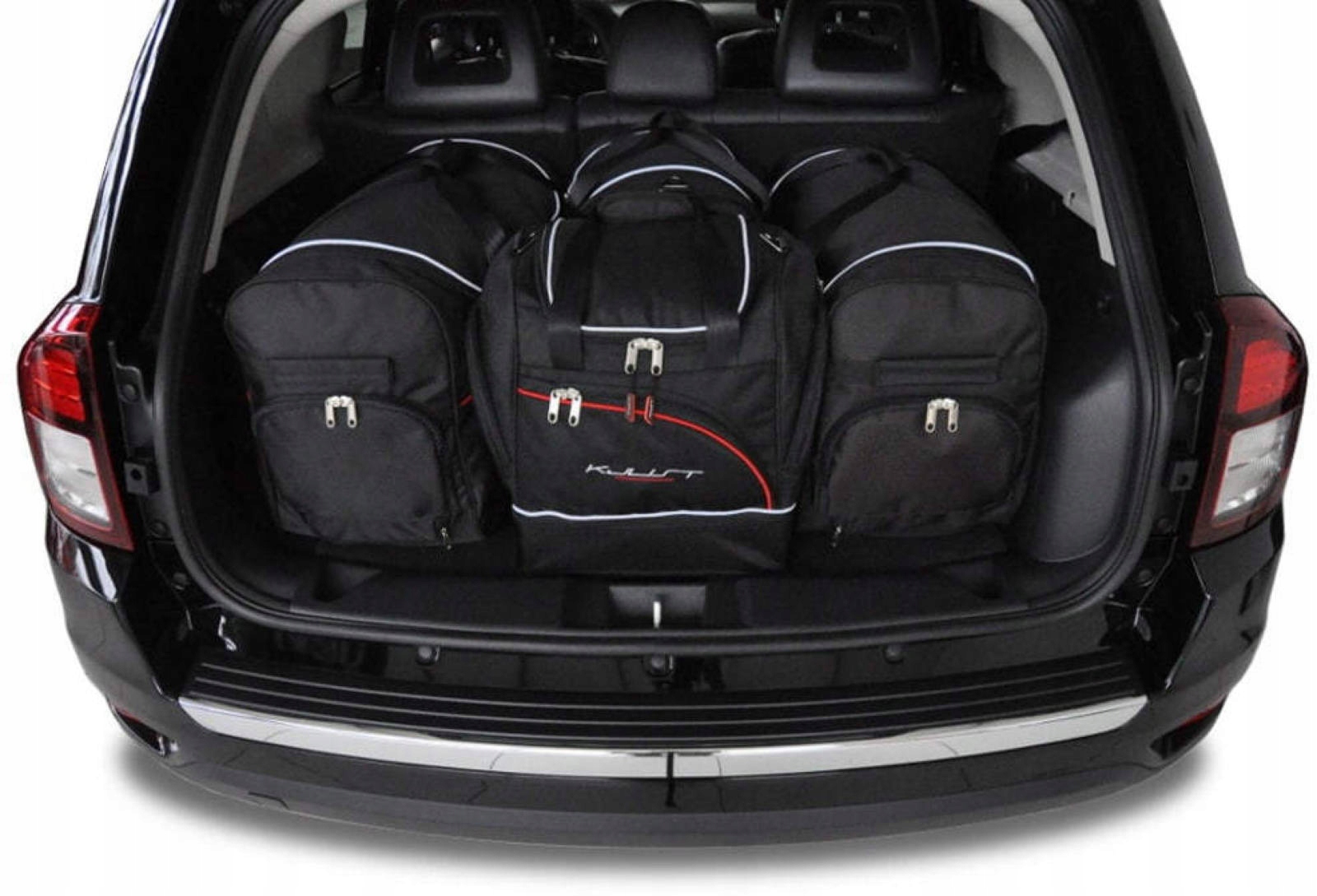 J&j Automotive Sada 4ks cestovných tašiek Sport pre Jeep Compass 2007-2015