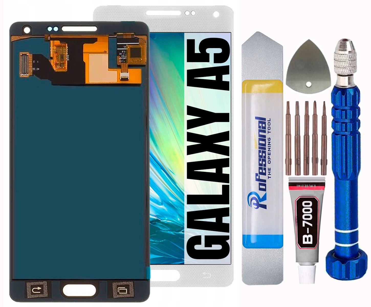 Displej Pro Samsung Galaxy A5 2015 A500 A500 Fld Bílý