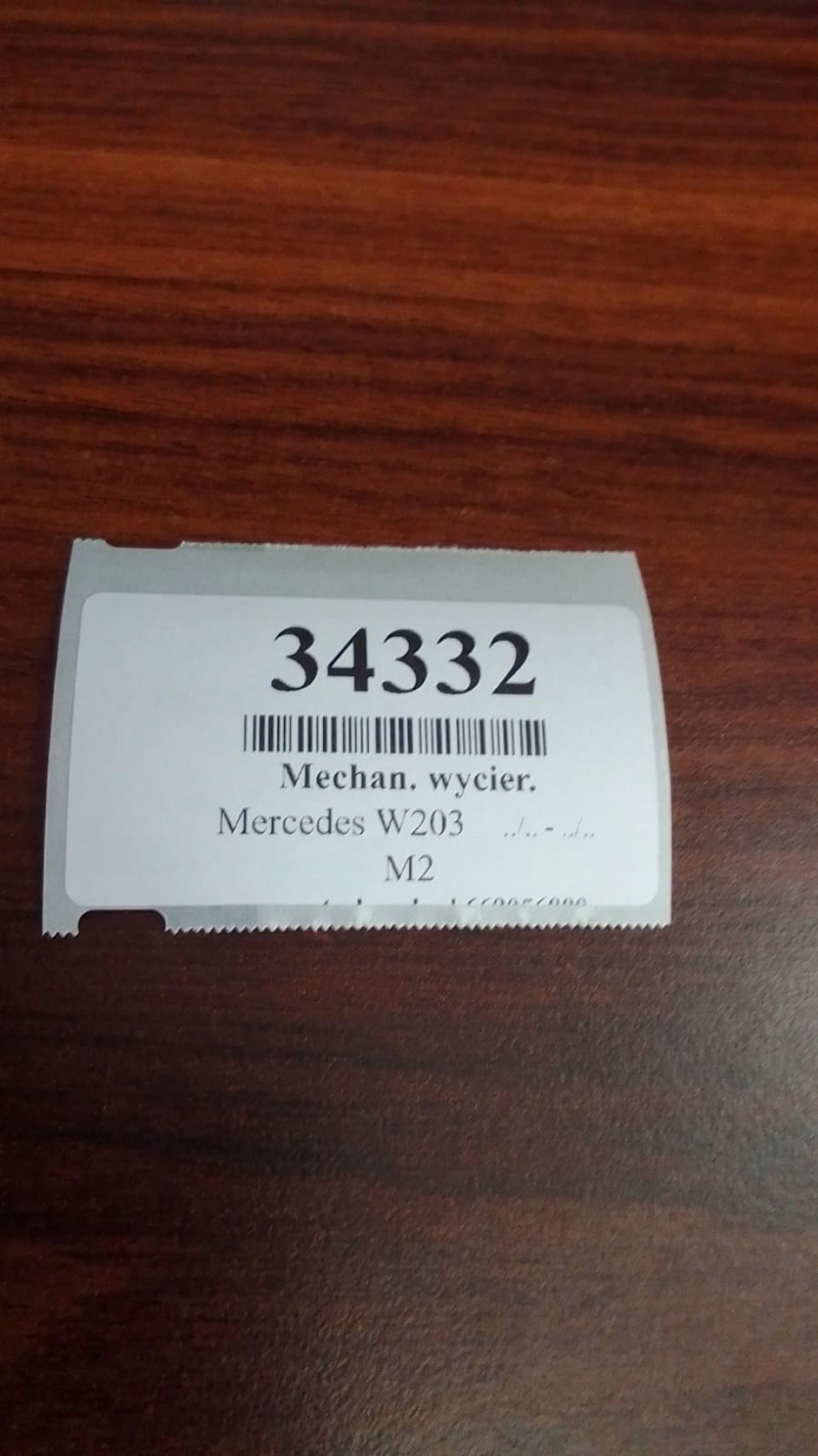 MERCEDES W203 wiper mechanism front A2038200342