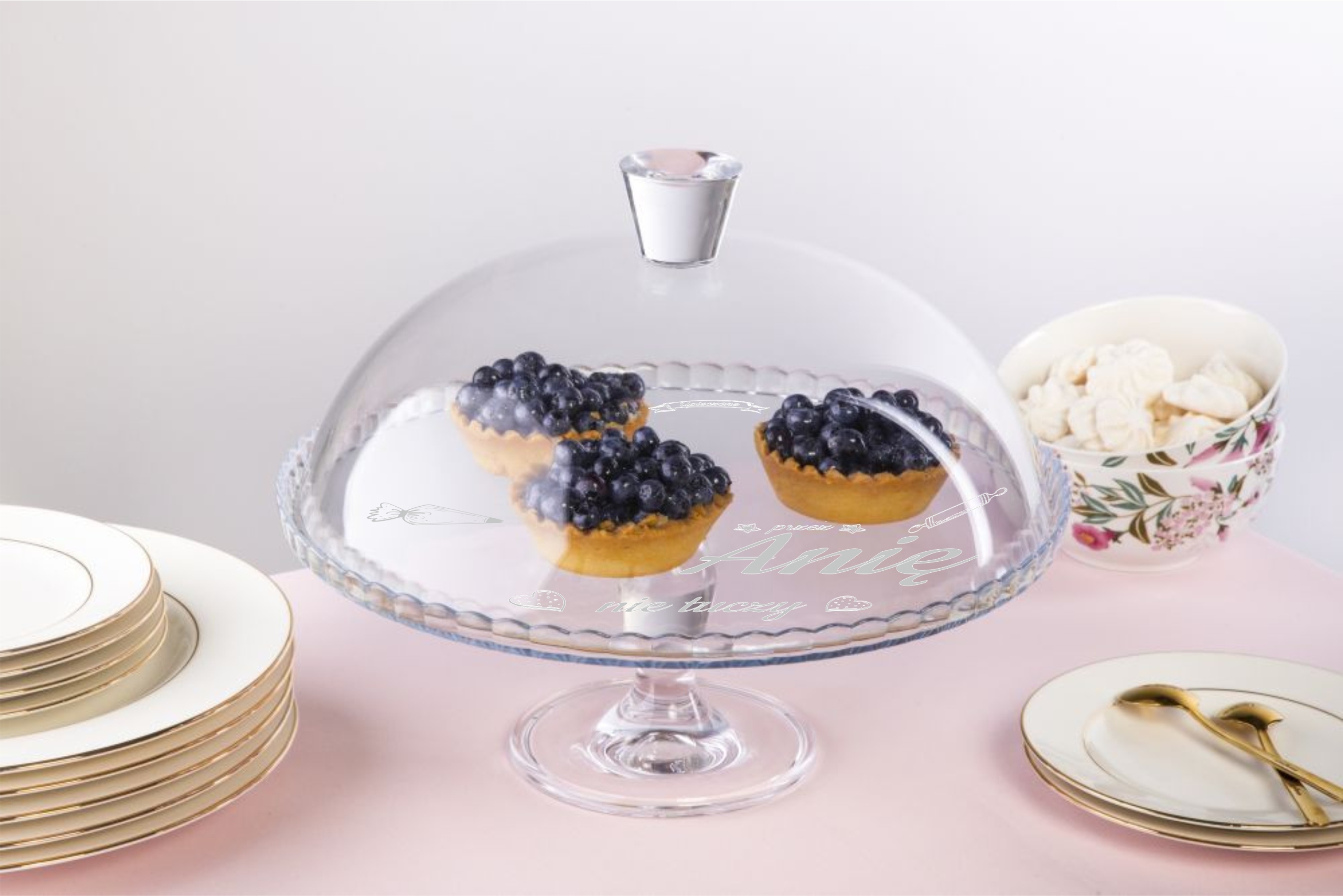 PATERA NA CIASTO Z GRAWEREM GRAWER SZKLANA Kod producenta 01-58