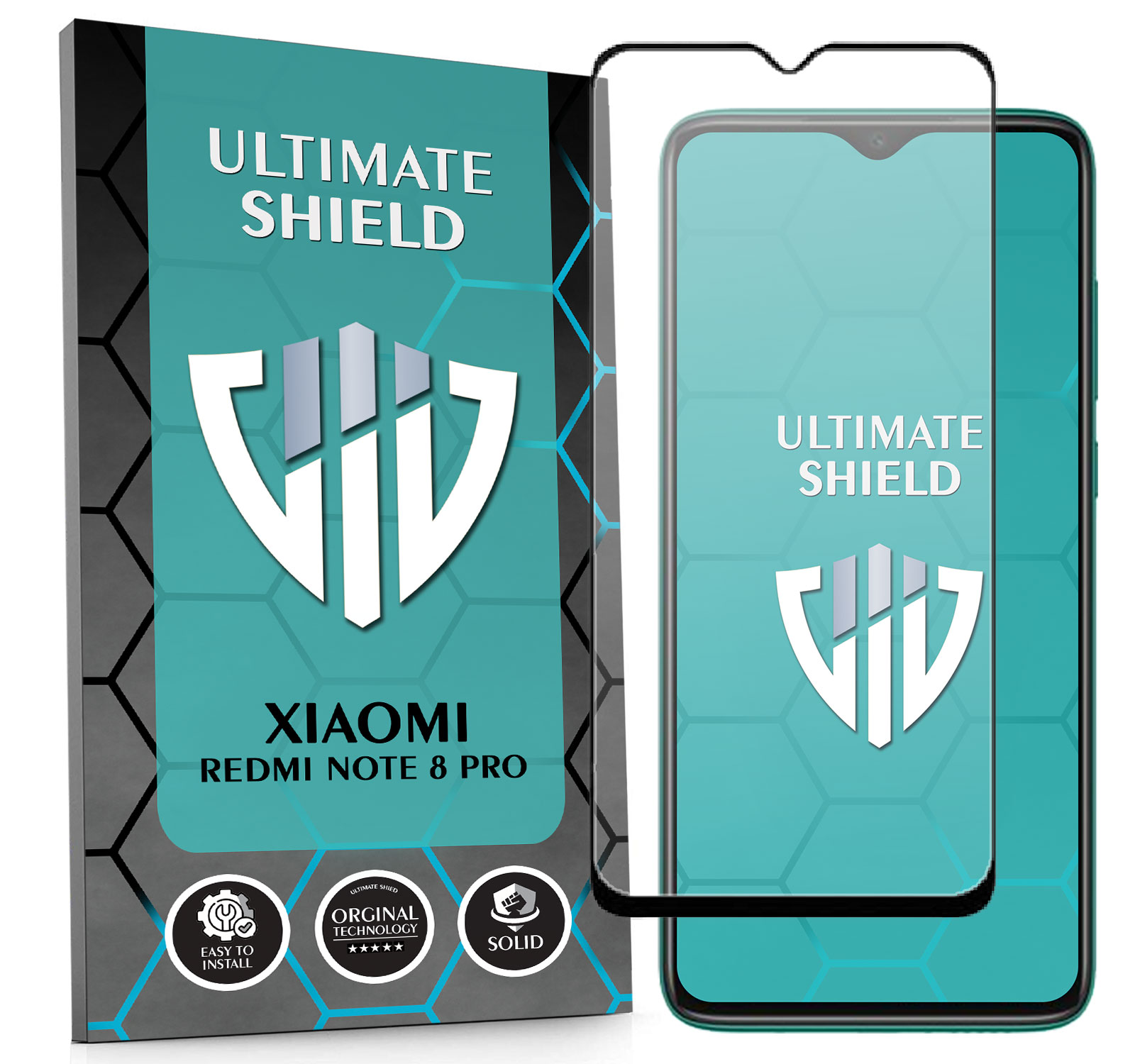 Megapak 5v1 Pancéřové Sklo 5D Rychlé Sklo Pro Xiaomi Note 8 Pro