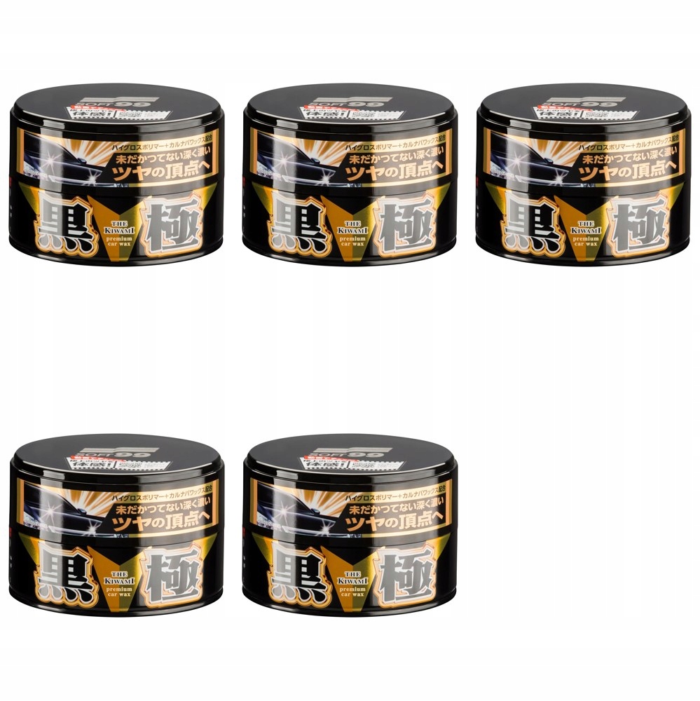 Vosk SOFT99 Extreme Gloss The Kiwami Dark 200 g sada 5 ks