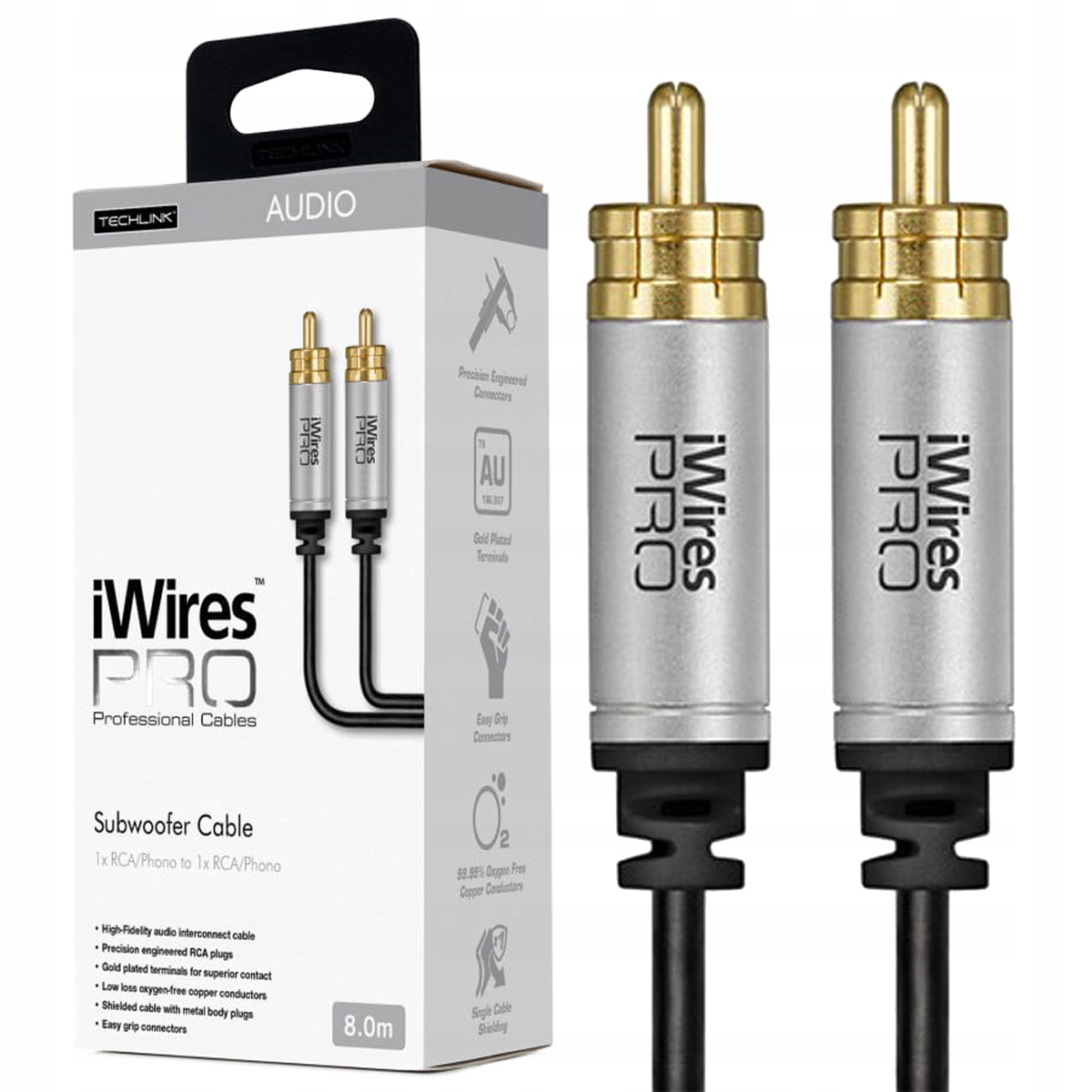 

Kabel Rca Do Subwoofera Techlink iWIRES Pro 8m