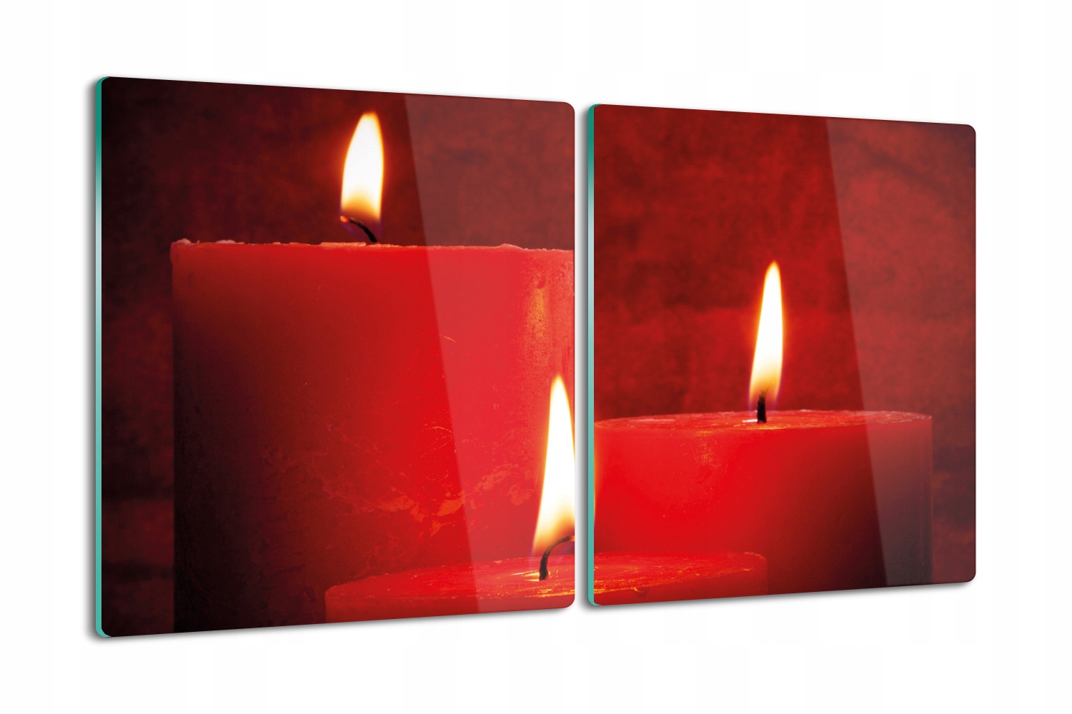 Sklo na krájení Protiskluzová 2x40x52 Svíčky plamen