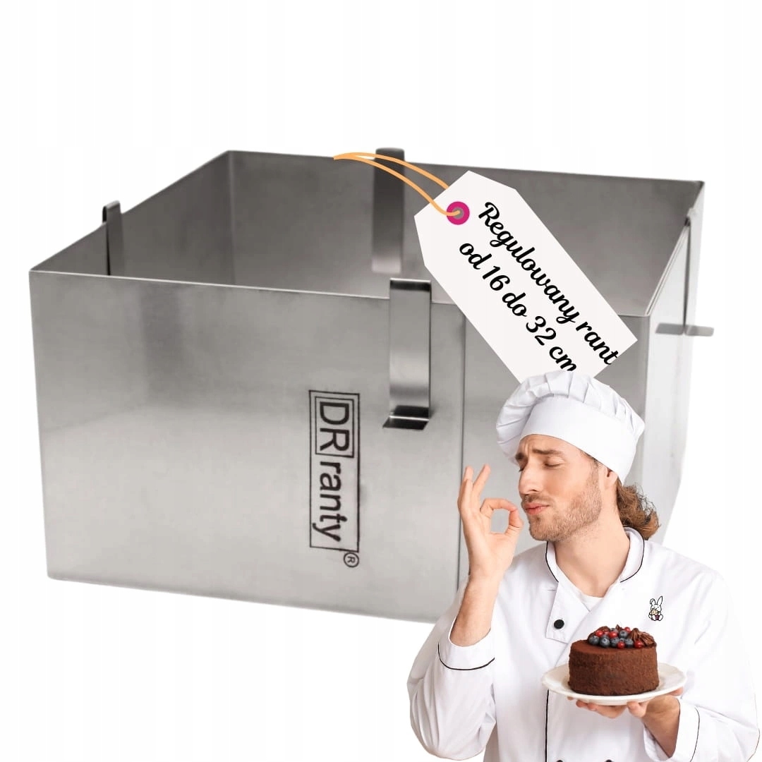 Rant prostokątny regulowany 16x32 cm h 12 cm Dr Ranty