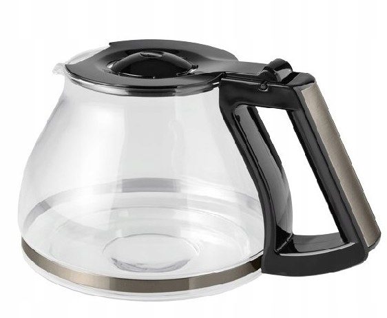 Dzbanek do ekspresu Melitta AromaFresh Rwt, Oryginał, czarno-stalowy, szkło