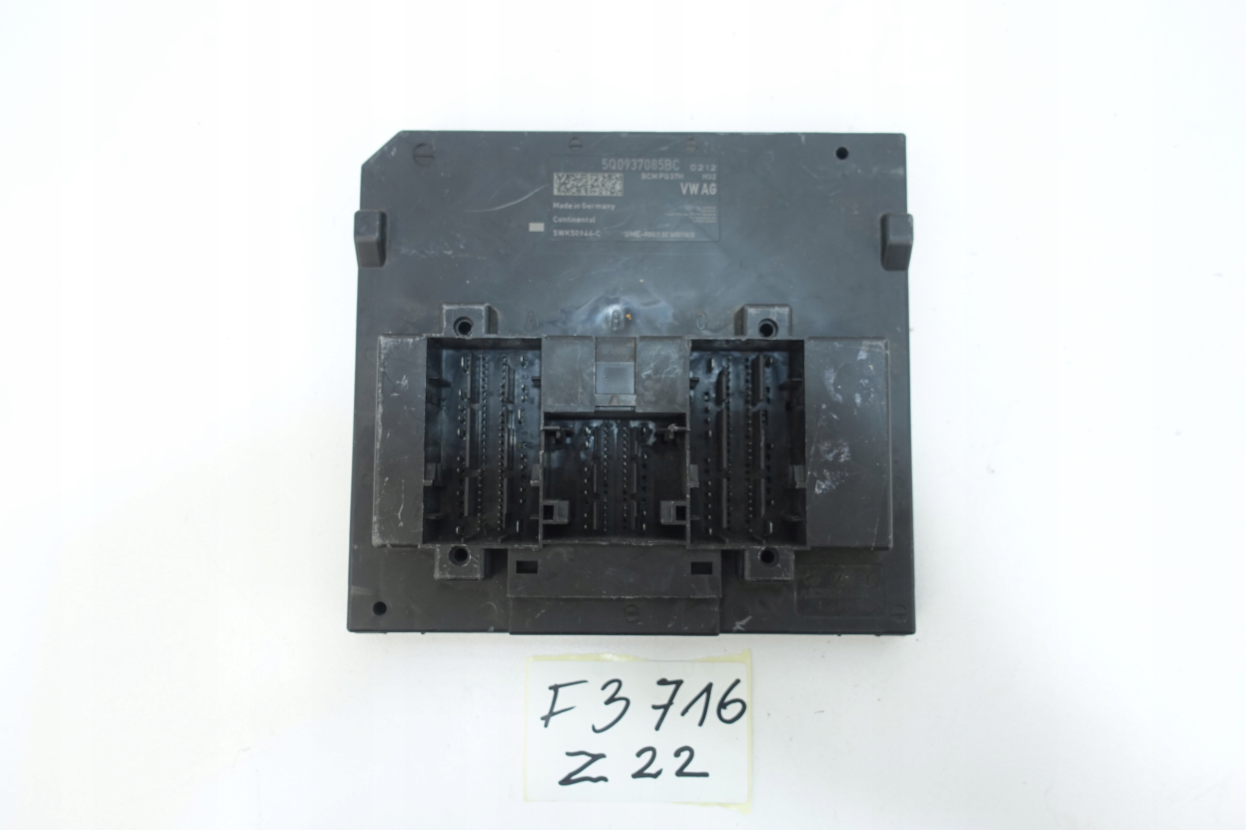 VW AUDI SKODA SEAT module control unit KOMFORTU BCM 5Q0937085BC