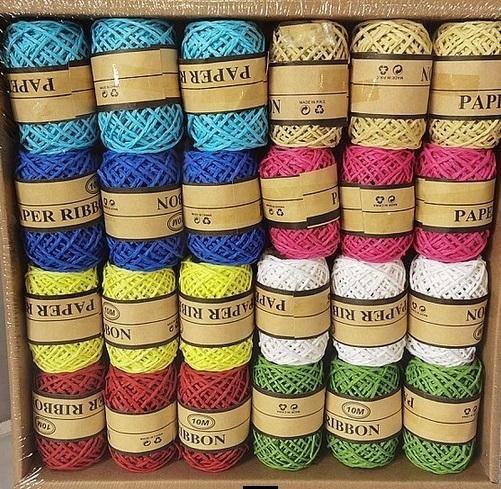 Šňůrky Na Vázání Dárků Dekorativní Papírová šňůrka na balení