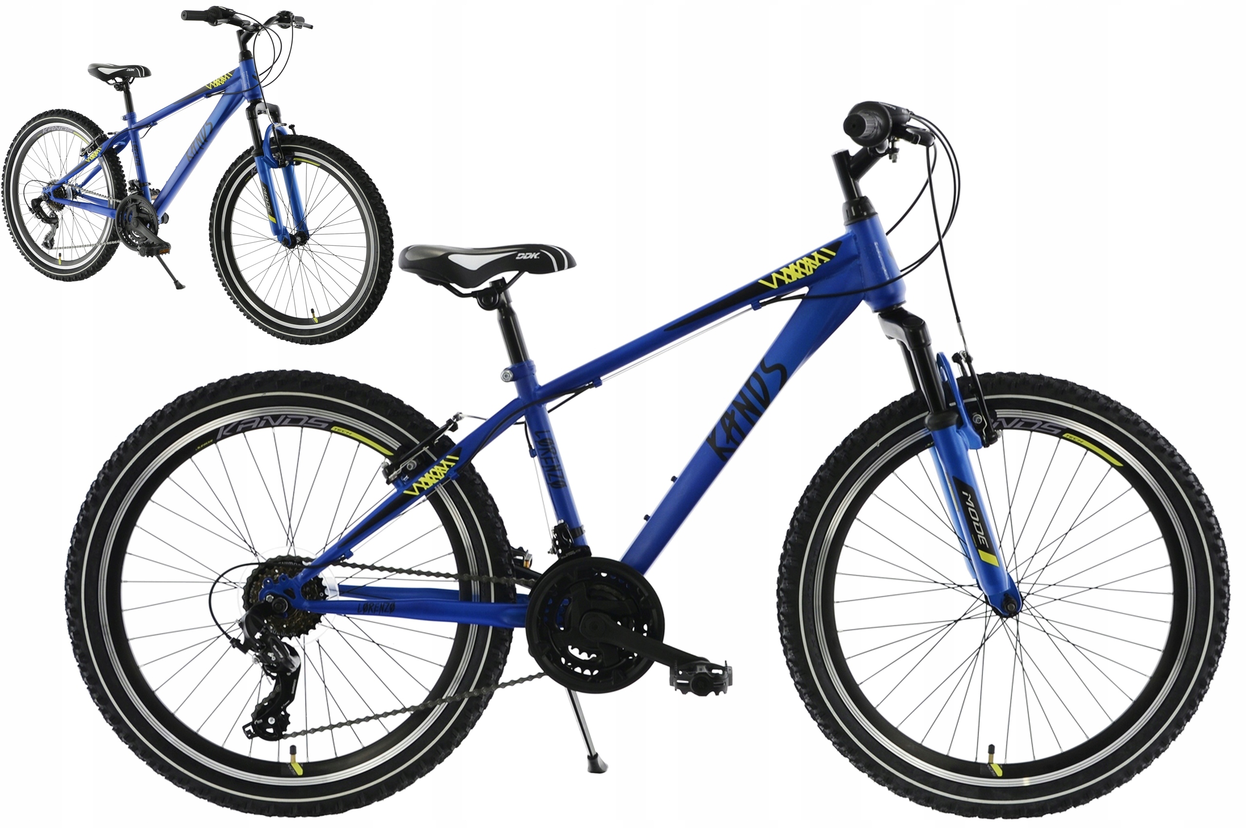 Rower dziecięcy 24" Kands Lorenzo rama 14" niebieski R24