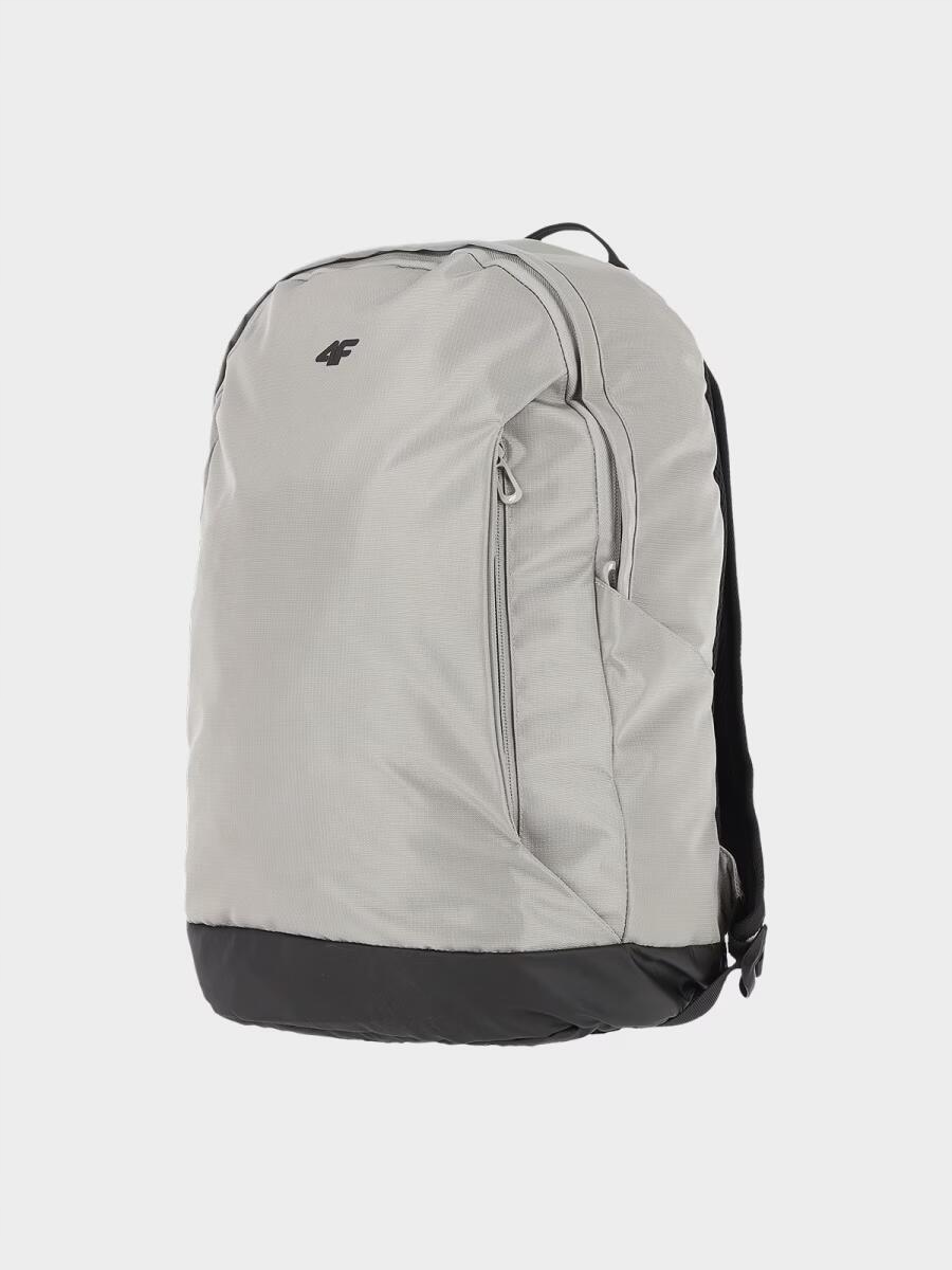 4F Batoh S Kapsou Na Notebook Unisex U464 Světle Šedý 20 L