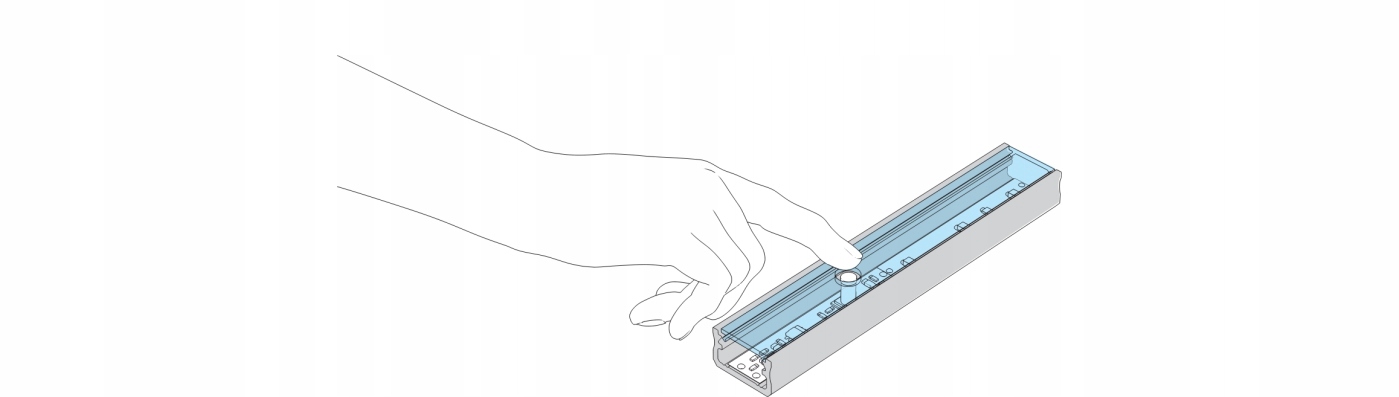 ÉRINTŐKAPCSOLÓ LED PROFILHOZ + FÉNYERŐSZABÁLYZÓ Gyártó kódja WŁĄCZNIK DOPROFILOWY DOTYKOWY + ŚCIEMNIACZ