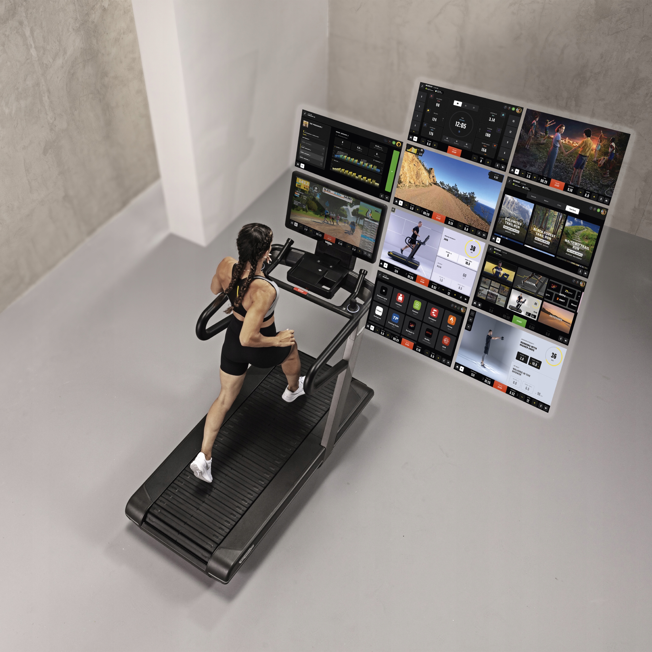 Technogym Run - Bieżnia do treningu HIIT Kąt nachylenia 15%