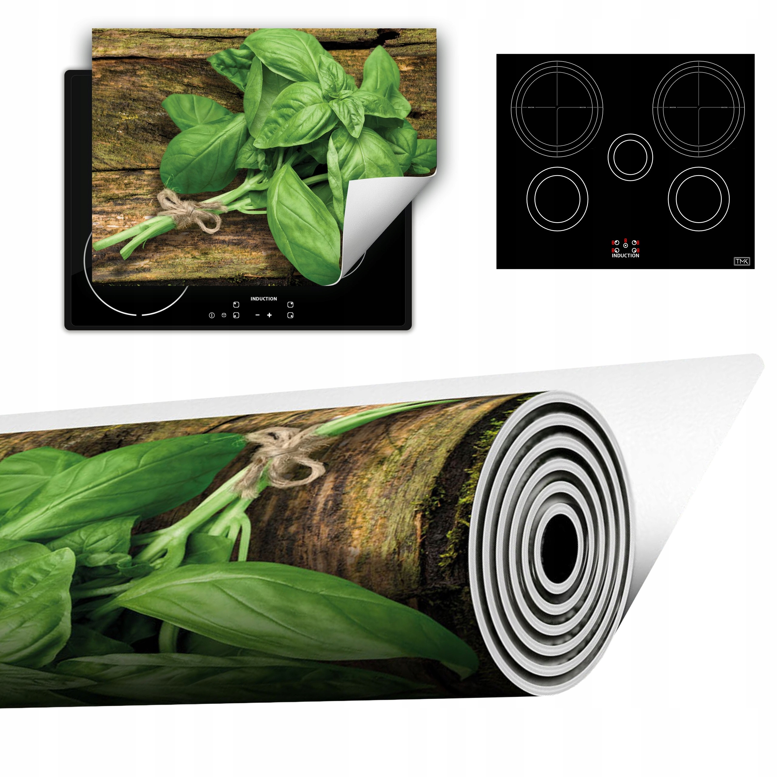 Vinylová Podložka Do Kuchyně Více Místa 70x52 dřevo bazalka