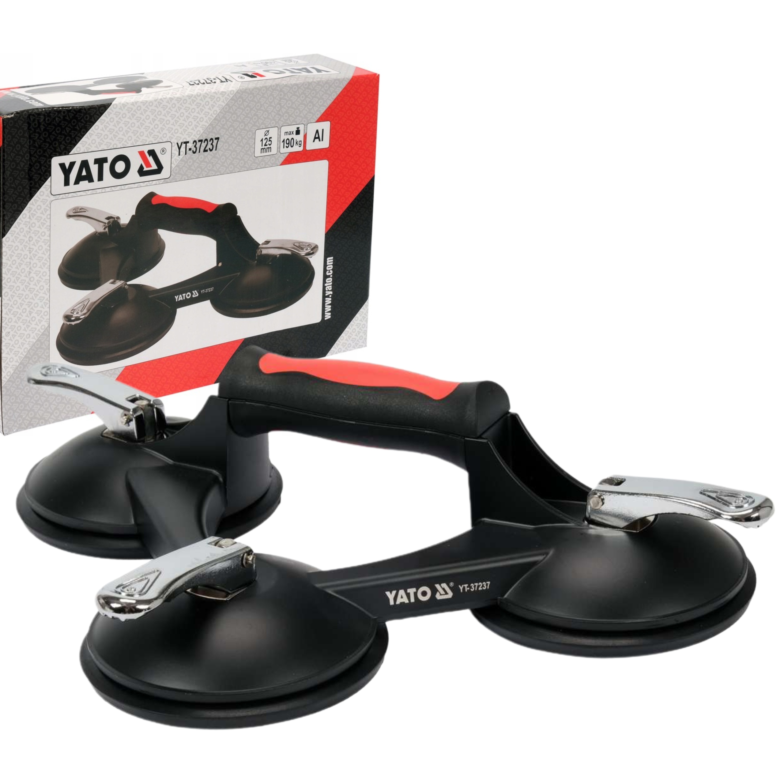 YATO держатель присоски для стекол листового металла 190 кг 3X