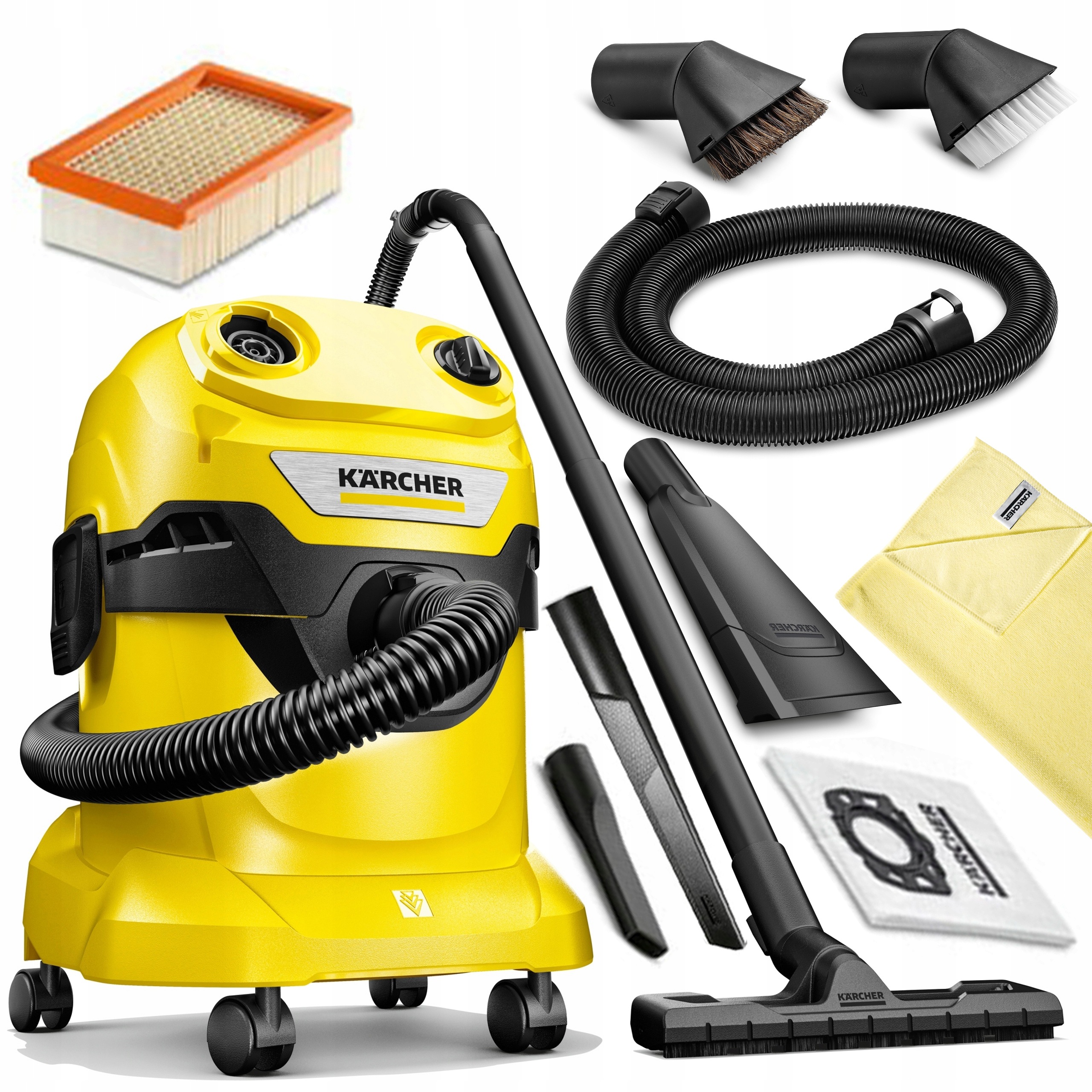 Karcher Wd 4 Vysavač Do Domácnosti Sada Příslušenství Do Auta