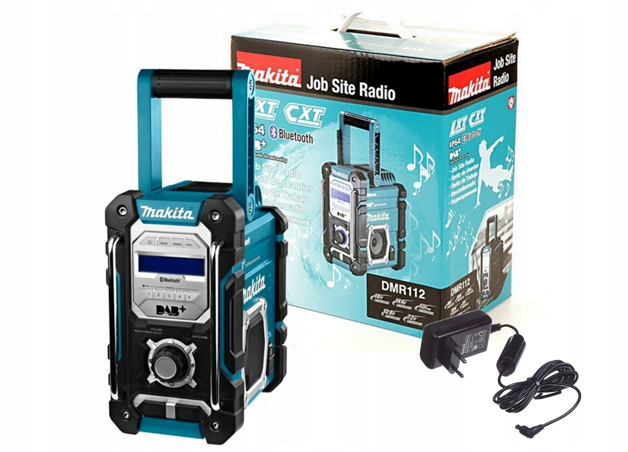 Makita DMR112 Radio Budowlane Głośnik Bluetooth Dab+ Lxt 10,8V 12V 18V