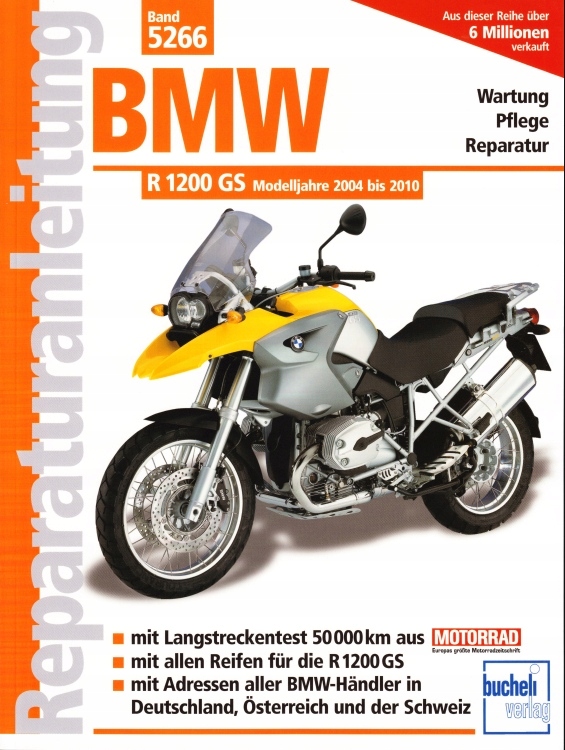 BMW R 1200 GS 2004-2010 посібник з ремонту Bucheli