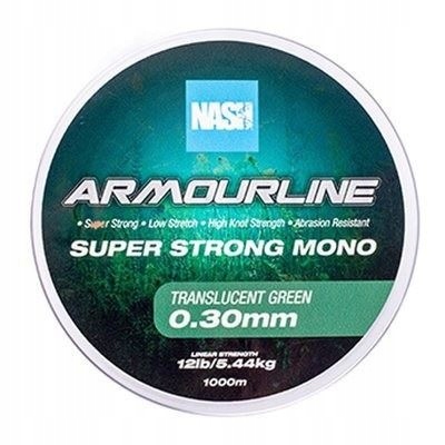 Żyłka Nash Armourline Mono 0,35mm 1000m Uv Yellow Średnica (mm): 0.35, Kolo
