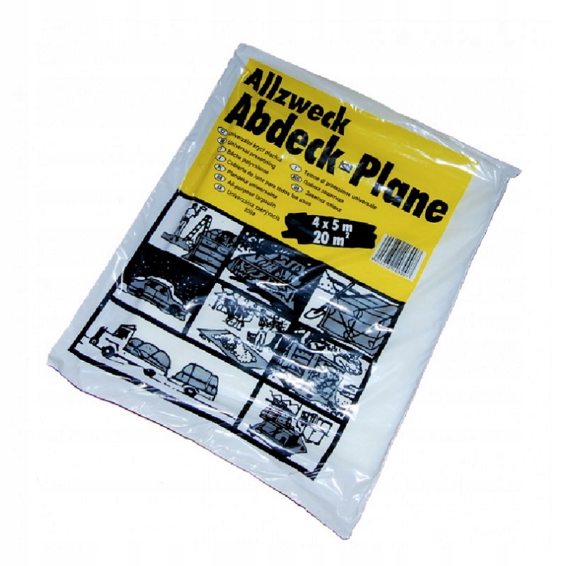 FOLIA MALARSKA CIENKA OCHRONNA PLANDEKA 4x5m *20m2