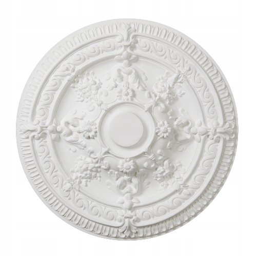 Stropní Rozeta Tvrdá Nehořlavá Odolná Vůči Vlhkosti 66 cm s ozdobným dekorem