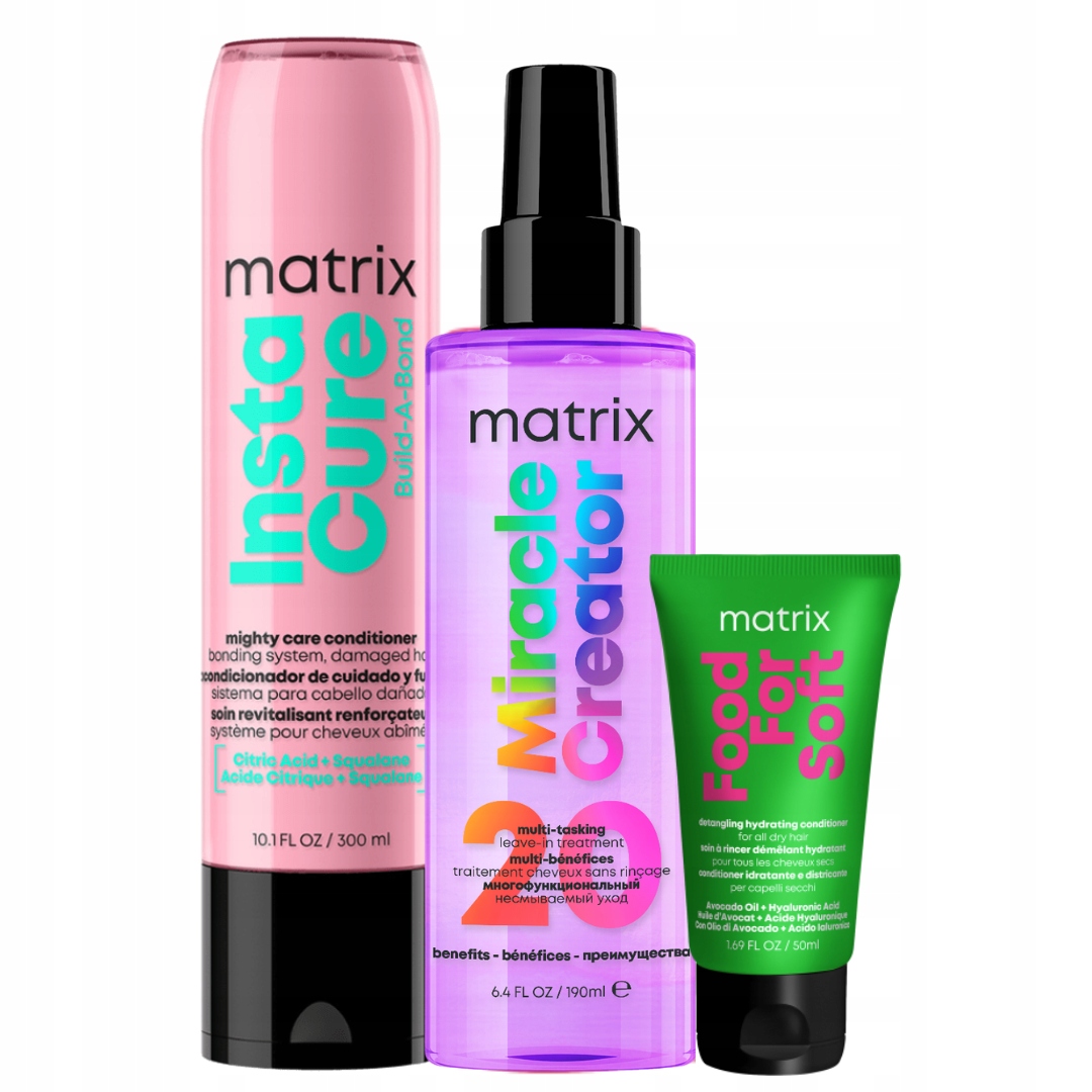 Matrix Instacure Build-A-Bond: odżywka do włosów, Miracle Creator Spray