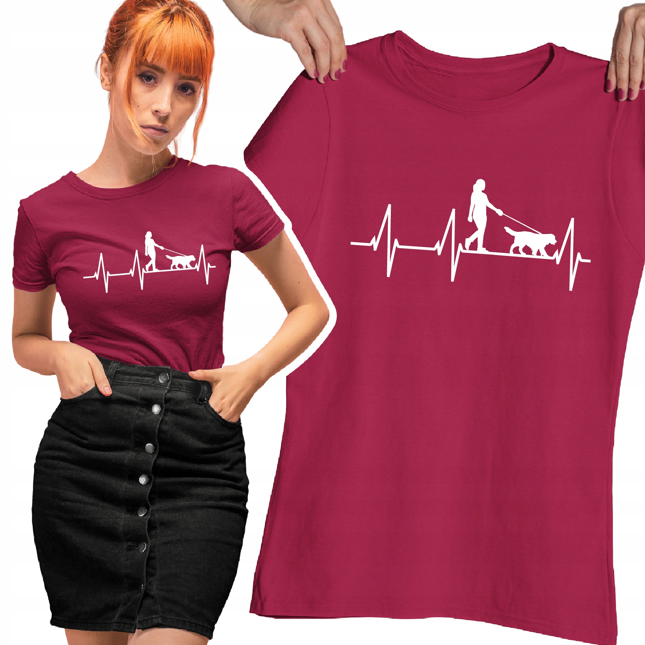 

Koszulka Tshirt Prezent Dla Niej Linia Życia Pies